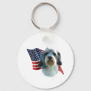 Petit Basset Griffon Vendéen Flag Keychain