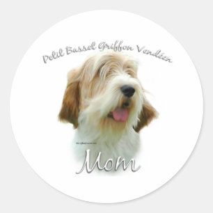 Petit Basset Griffon Vendéen Mom 2 Classic Round Sticker