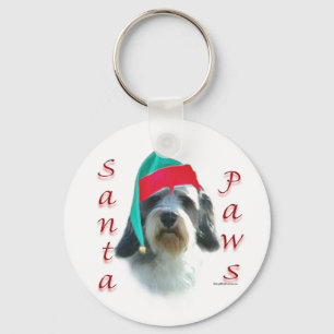 Petit Basset Griffon Venden Santa Paws Keychain