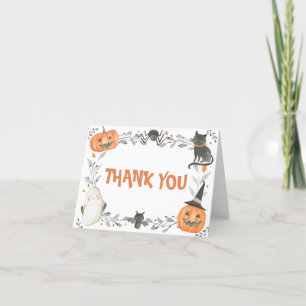 Petit Boo Halloween fête d'anniversaire Carte de r