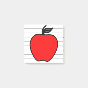 Petit cadeau de notes post-it de l'école Apple pou
