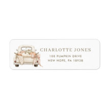 Petit Camion Citrouille Adresse Baby Shower Neutre