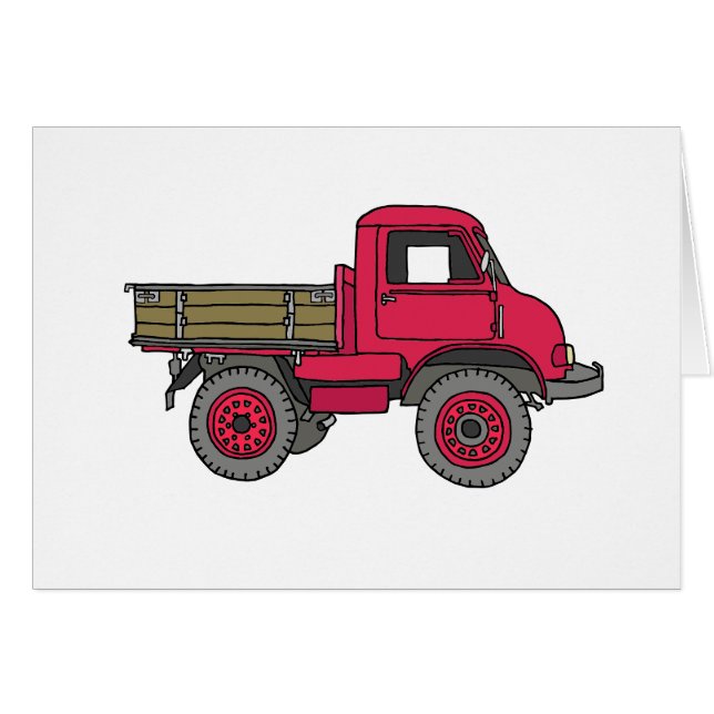 Petit camion rouge (Devant horizontal)