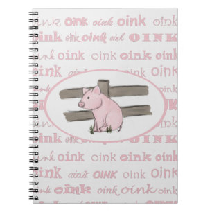 Petit carnet rose de porcelet