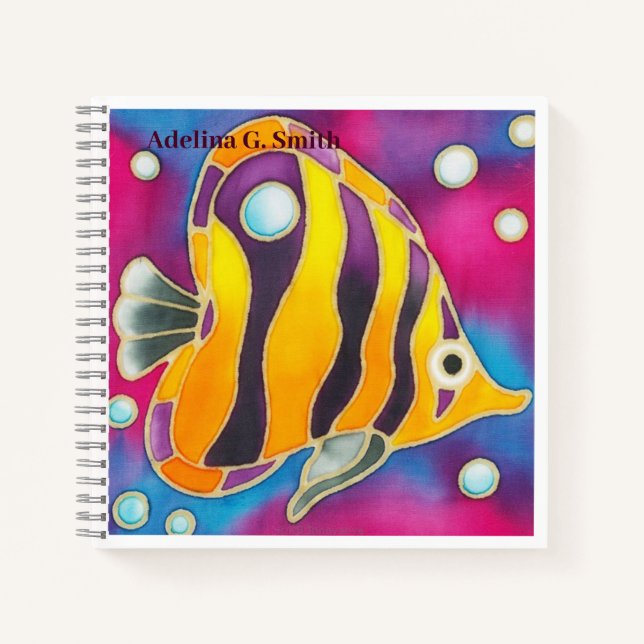 Petit Carnet Spiral - Poisson-Ange (Devant)