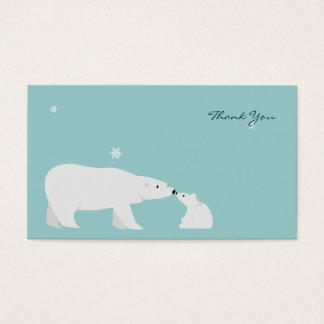 Petit Carte de remerciements : Ours Polaire