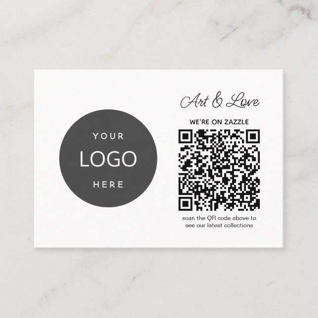 Petit Carte de visite simple avec nom de magasin d (Devant)