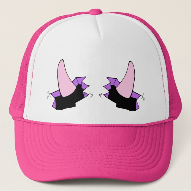 Petit casquette mignon de camionneur de diable (Devant)