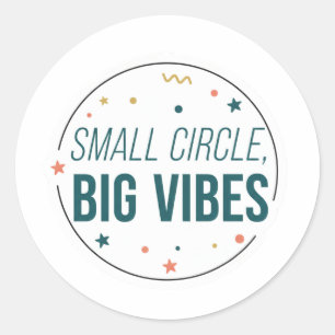 Petit Cercle Grandes Vibrations Autocollant Amit