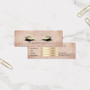 Petit certificat cadeau Parties scintillant maigre