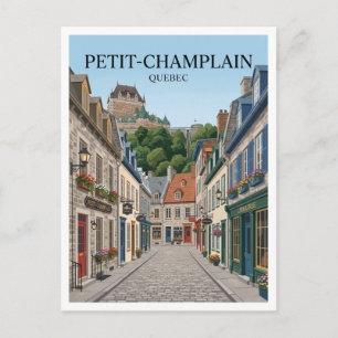 Petit-Champlain Quebec City Canada Postcard