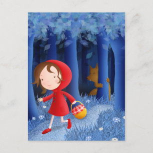 Petit chapeau rouge - carte postale