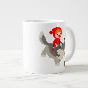 Petit chaperon rouge et le loup Jumbo Mug