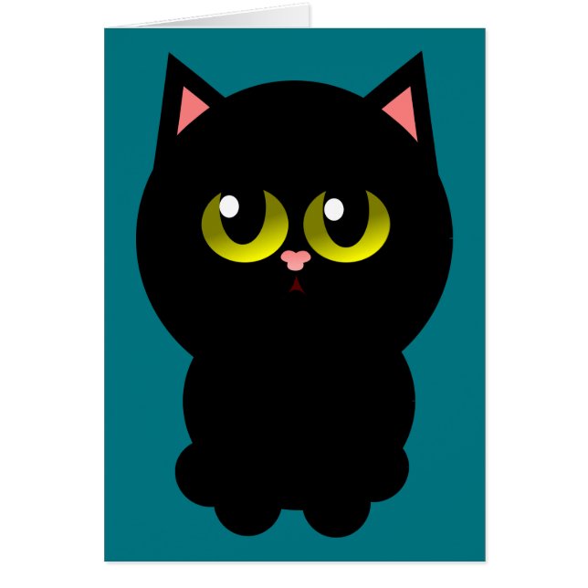 Petit Chat noir chanceux (Devant)