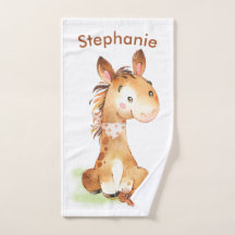 Petit Cheval à l'aquarelle Brown
