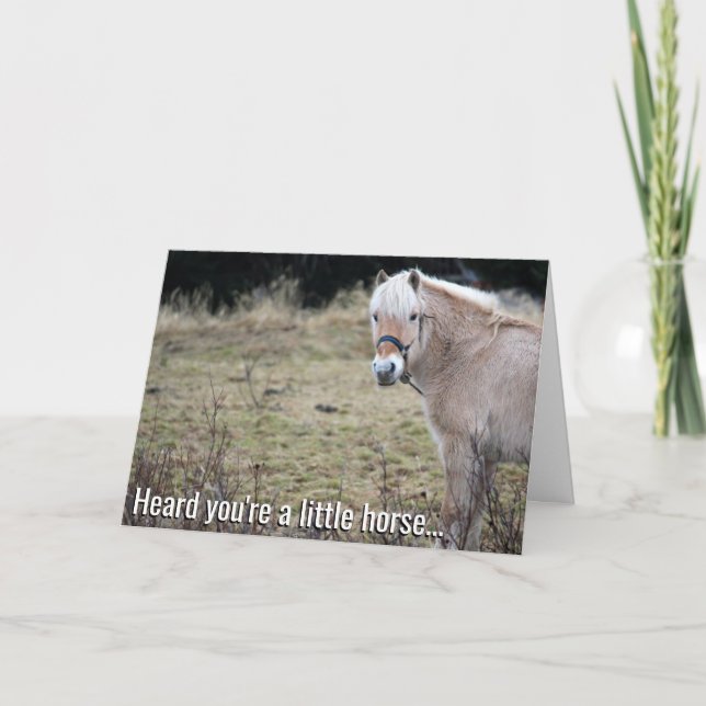 Petit Cheval S'En Sortir Carte Bientôt (Devant)