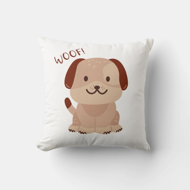 Petit Chiot - Oreiller Laine (Recto)
