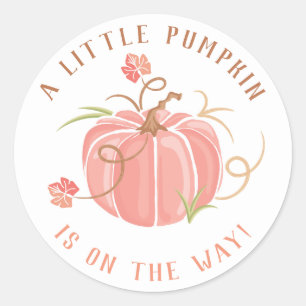 Petit Citrouille Baby shower Sticker Girl