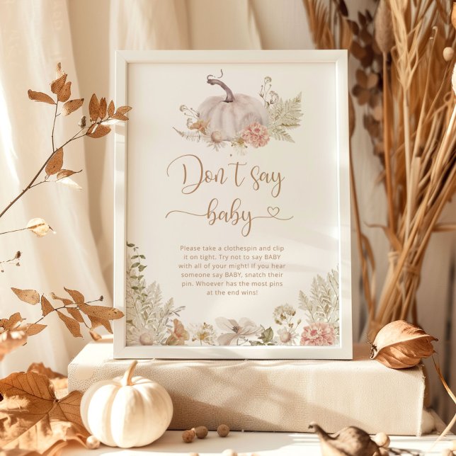Petit citrouille tomber Ne pas dire bébé Poster (Créateur téléchargé)