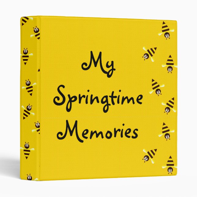 Petit classeur d'Avery d'abeilles (Devant/Côté)