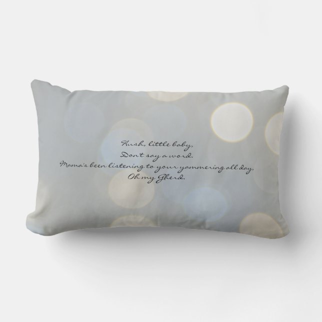 Petit coussin de bébé de silence (Recto)