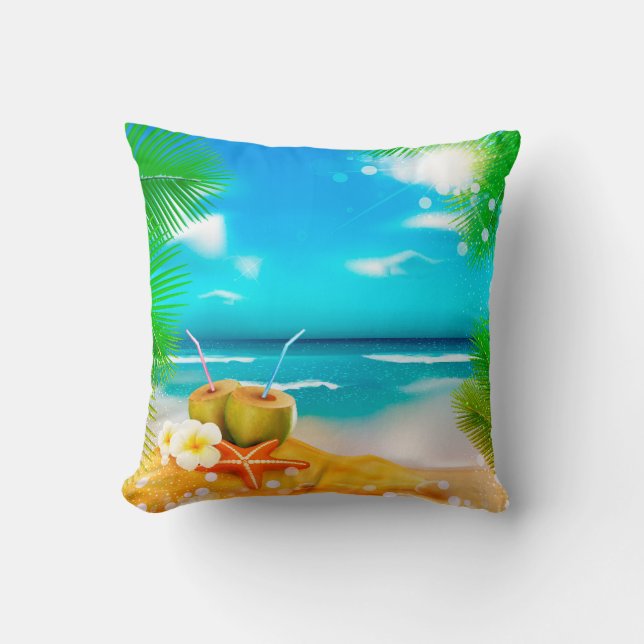 Petit Coussin de Jeté Paradis (Recto)