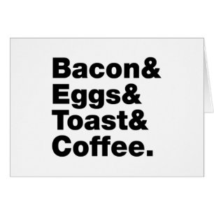 Petit-déjeuner (Bacon & oeufs & Toast & Coffee.)