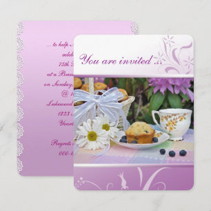Petit déjeuner d'anniversaire Brunch Invitation