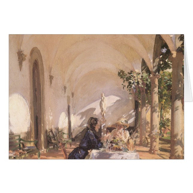 Petit déjeuner dans la Loggia par John Singer Sarg (Devant horizontal)