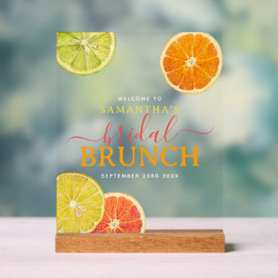 Petit déjeuner de mariage Citrus Lemon Orange