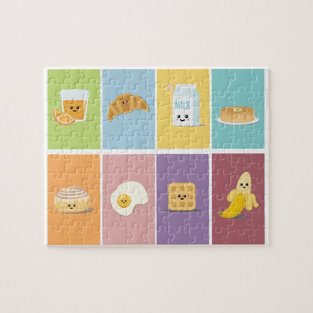 Petit déjeuner Foods Puzzle (Horizontal)
