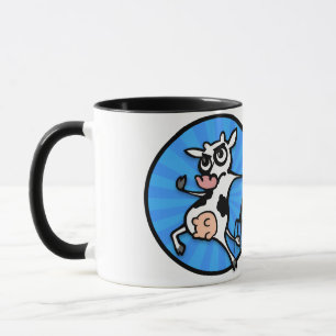 PETIT DESSIN FUNNY BOW NOIR ET BLANC RINGER MUG