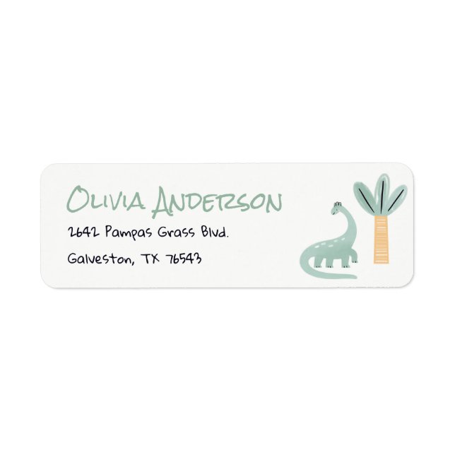 Petit Dino Dans La Façon Dinosaur Baby shower (Devant)