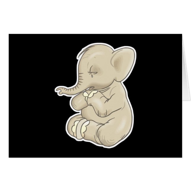 petit éléphant triste (Devant horizontal)