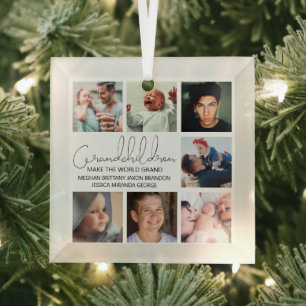 Petit-enfants moderne Photo Collage Ornement en ve