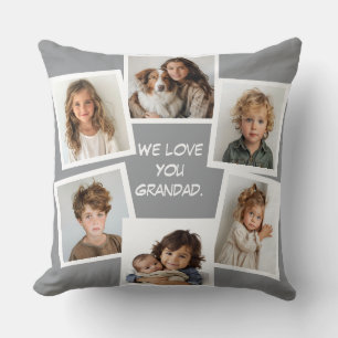 Petit-enfants photo collage coussin