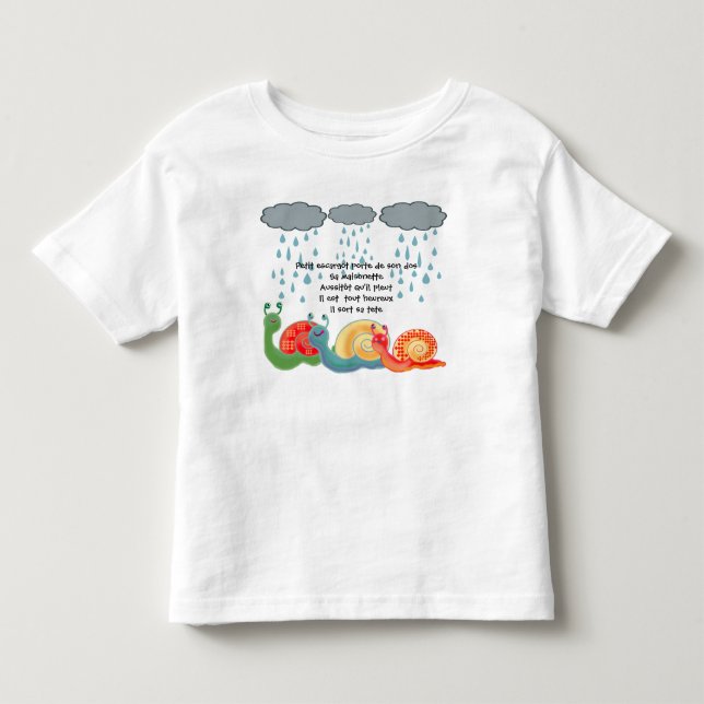 Petit escargot toddler t-shirt (Front)