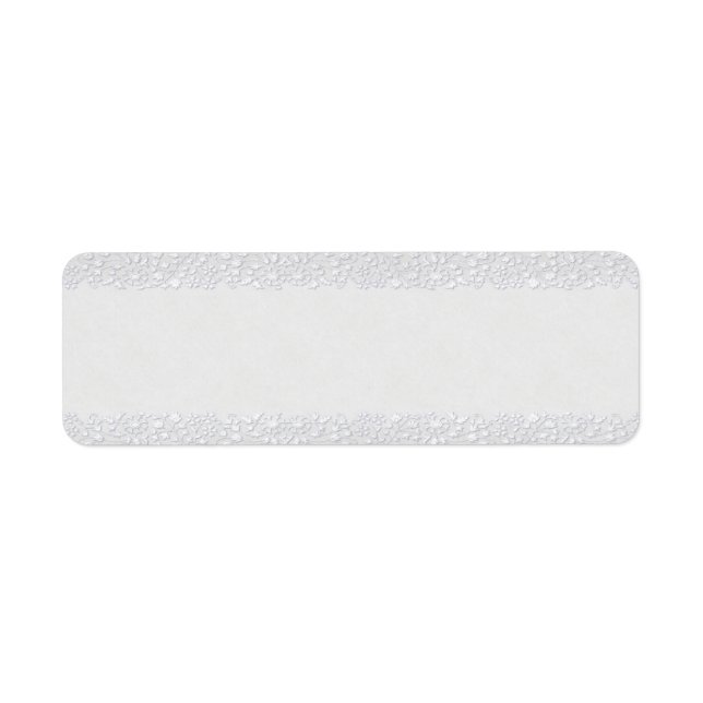 Petit Étiquette d'apothecaire floral blanc (Devant)