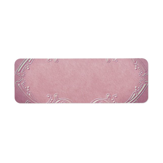 Petit Étiquette d'apothecte rose (Devant)