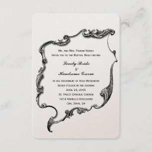 Petit Faire-part de mariage Vintage