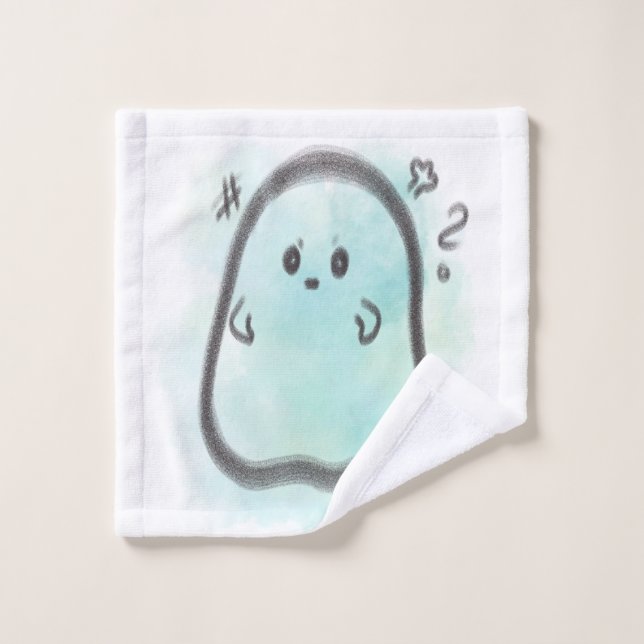 Petit fantôme en colère  (Gant de toilette)