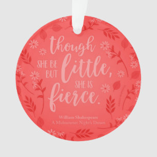 Petit Floral Rouge Mais Fierce William Shakespeare