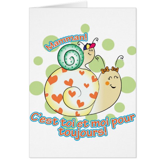 Petit garçon à Maman Card
