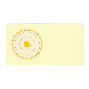 Petit gâteau jaune. Gâteau glacé