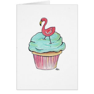 Petit gâteau rose de Flamant rose