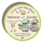 Petit Gnome Couple Anniversaire Croisière Aimant P