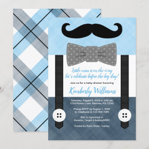 petit homme baby shower invitation garçon green ma