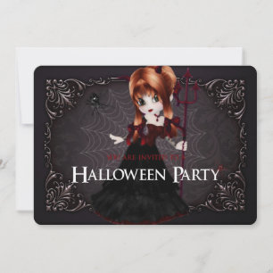 Petit Imaginaire de sorcière Halloween Invitation 