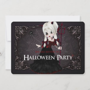 Petit Imaginaire de sorcière Halloween Invitation
