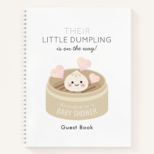 Petit livre d'invité de Baby shower Dumpling